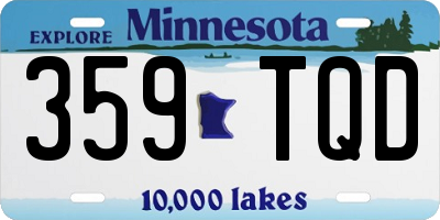 MN license plate 359TQD