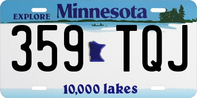 MN license plate 359TQJ