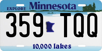 MN license plate 359TQQ