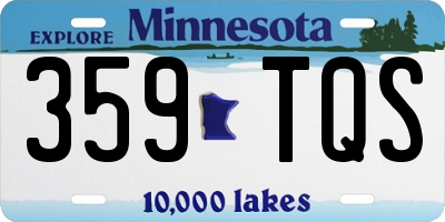 MN license plate 359TQS