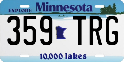 MN license plate 359TRG
