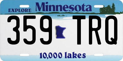 MN license plate 359TRQ