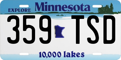 MN license plate 359TSD