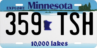 MN license plate 359TSH