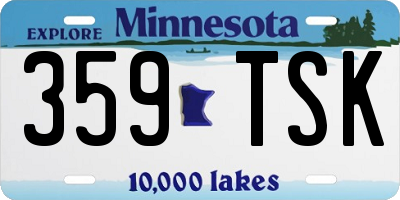 MN license plate 359TSK