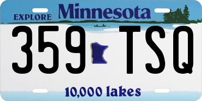 MN license plate 359TSQ