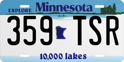 MN license plate 359TSR