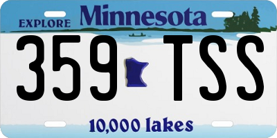 MN license plate 359TSS