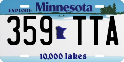 MN license plate 359TTA