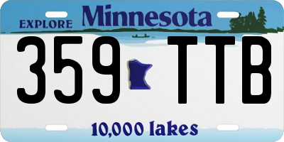 MN license plate 359TTB