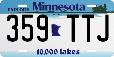 MN license plate 359TTJ