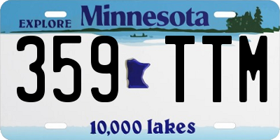 MN license plate 359TTM
