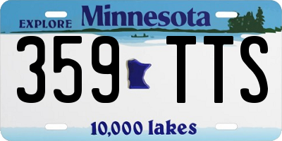 MN license plate 359TTS