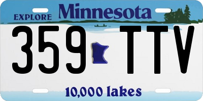 MN license plate 359TTV