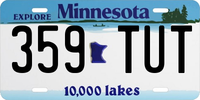 MN license plate 359TUT