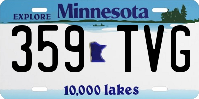 MN license plate 359TVG