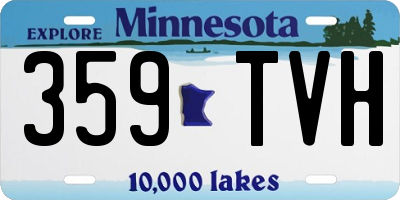 MN license plate 359TVH