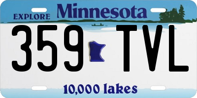 MN license plate 359TVL