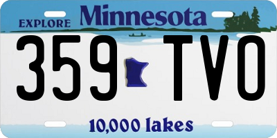 MN license plate 359TVO
