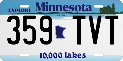 MN license plate 359TVT