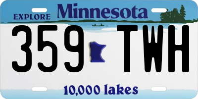 MN license plate 359TWH