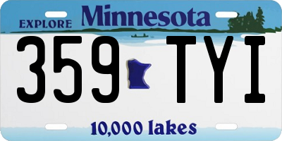 MN license plate 359TYI