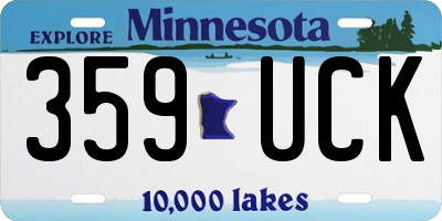 MN license plate 359UCK