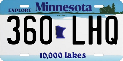 MN license plate 360LHQ