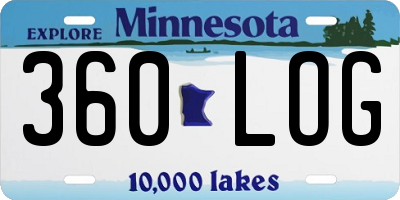 MN license plate 360LOG