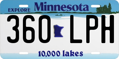 MN license plate 360LPH