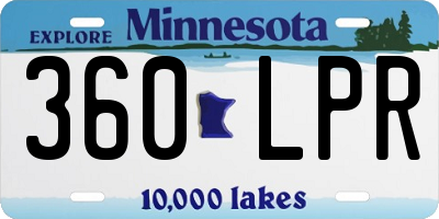 MN license plate 360LPR