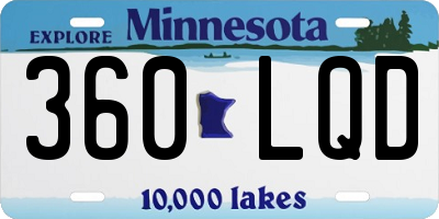 MN license plate 360LQD