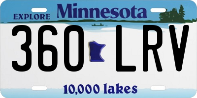 MN license plate 360LRV