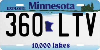 MN license plate 360LTV