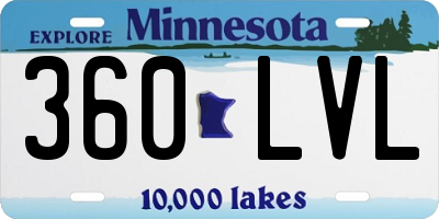 MN license plate 360LVL