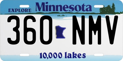 MN license plate 360NMV