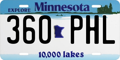 MN license plate 360PHL
