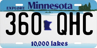 MN license plate 360QHC