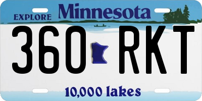MN license plate 360RKT