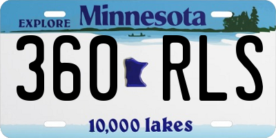 MN license plate 360RLS