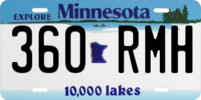 MN license plate 360RMH