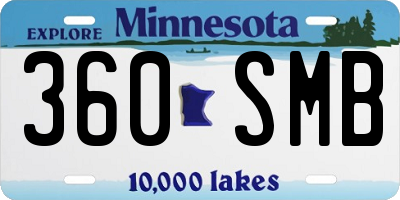MN license plate 360SMB