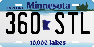 MN license plate 360STL