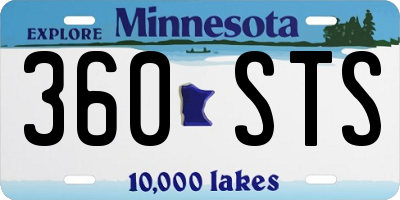 MN license plate 360STS