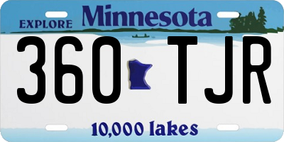 MN license plate 360TJR
