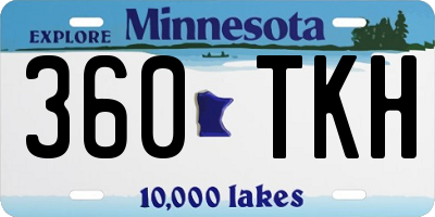 MN license plate 360TKH