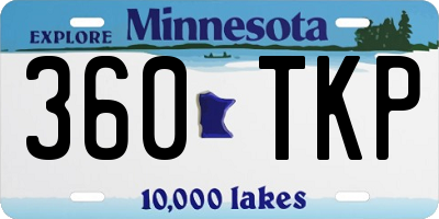 MN license plate 360TKP