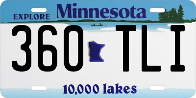 MN license plate 360TLI