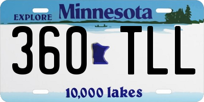 MN license plate 360TLL