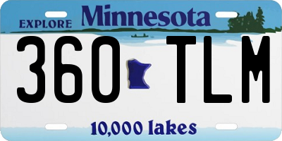 MN license plate 360TLM
